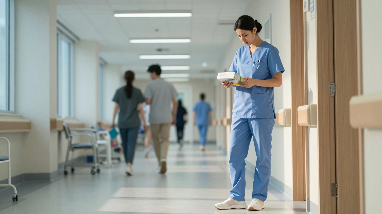 Nurse considering orthotics for work shoes