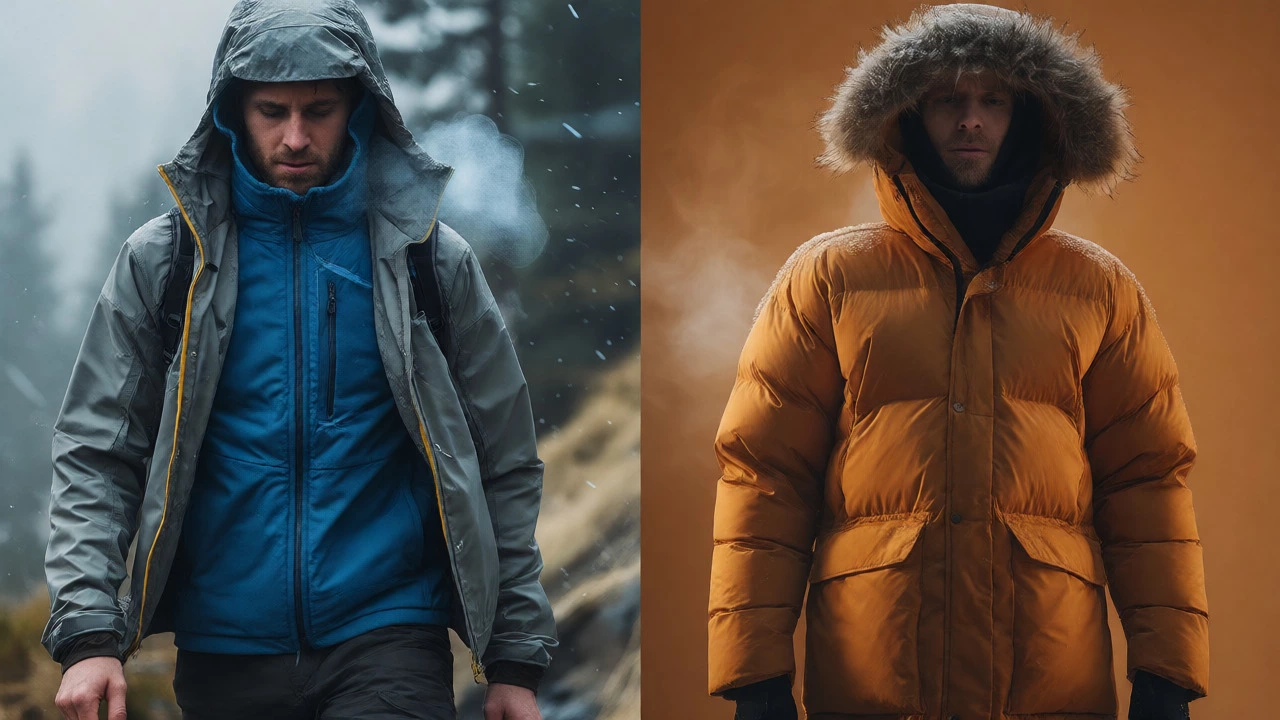 Comparison of layering systems for wet and dry cold